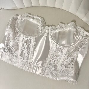 Lulus White bustier top